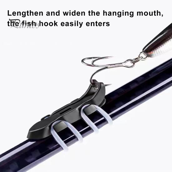 1/2/4Pcs Magnetic Fishing Lure Hook Holder with Rubber Rings Bait Hook without Hole Holder Automatic Fishook Keeper Outdoor Fishing Accessories