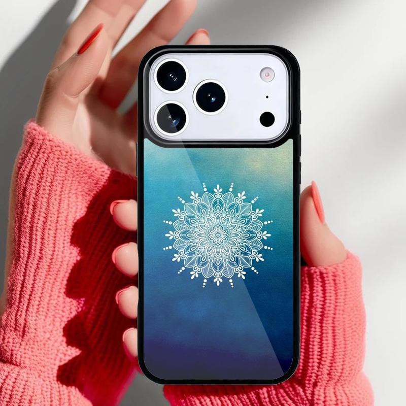Mandala Pattern Phone Case for iPhone 17 16 15 14 13 Pro Max Back Cover for 12 11 Pro Coque