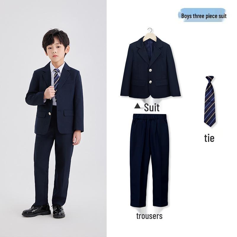 

Платье для девочки-цветочницы в британском стиле и комплект детсадовской формы для весны и осени 110 cm