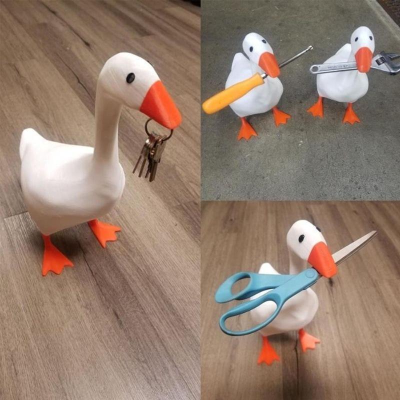 Creative Duck/Goose Model Figure Table Office Ornament Car Living Room Decoration Statue Desktop Cabinet Modern Deco