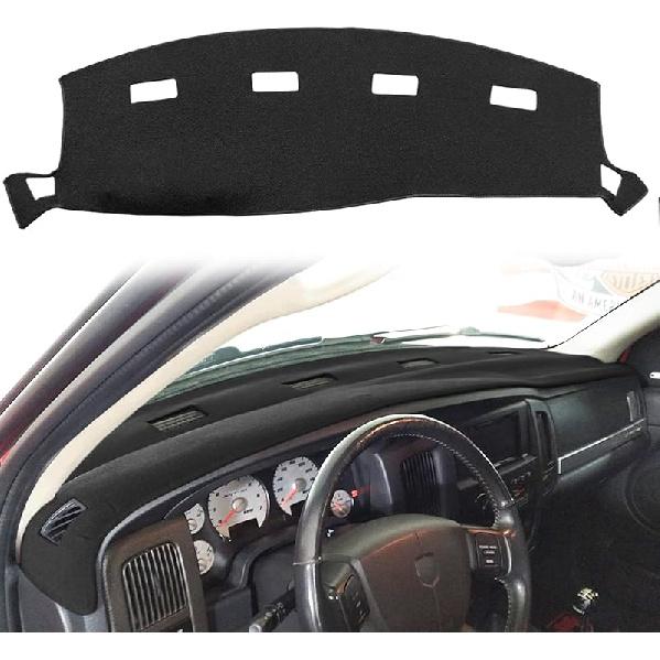 Yiz Dashboard Cover Dash Cover Mat Pad  Fit For Dodge Ram 1500 2500 3500 1998 1999 2000 2001 (98-01Black) Y21