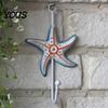 Creative Wall Hook Wooden Hook, Mediterranean Style Decorative Coat Sturdy Hooks for Clothes Durable Hanger Home Decor Keys Umbrellas Scarves