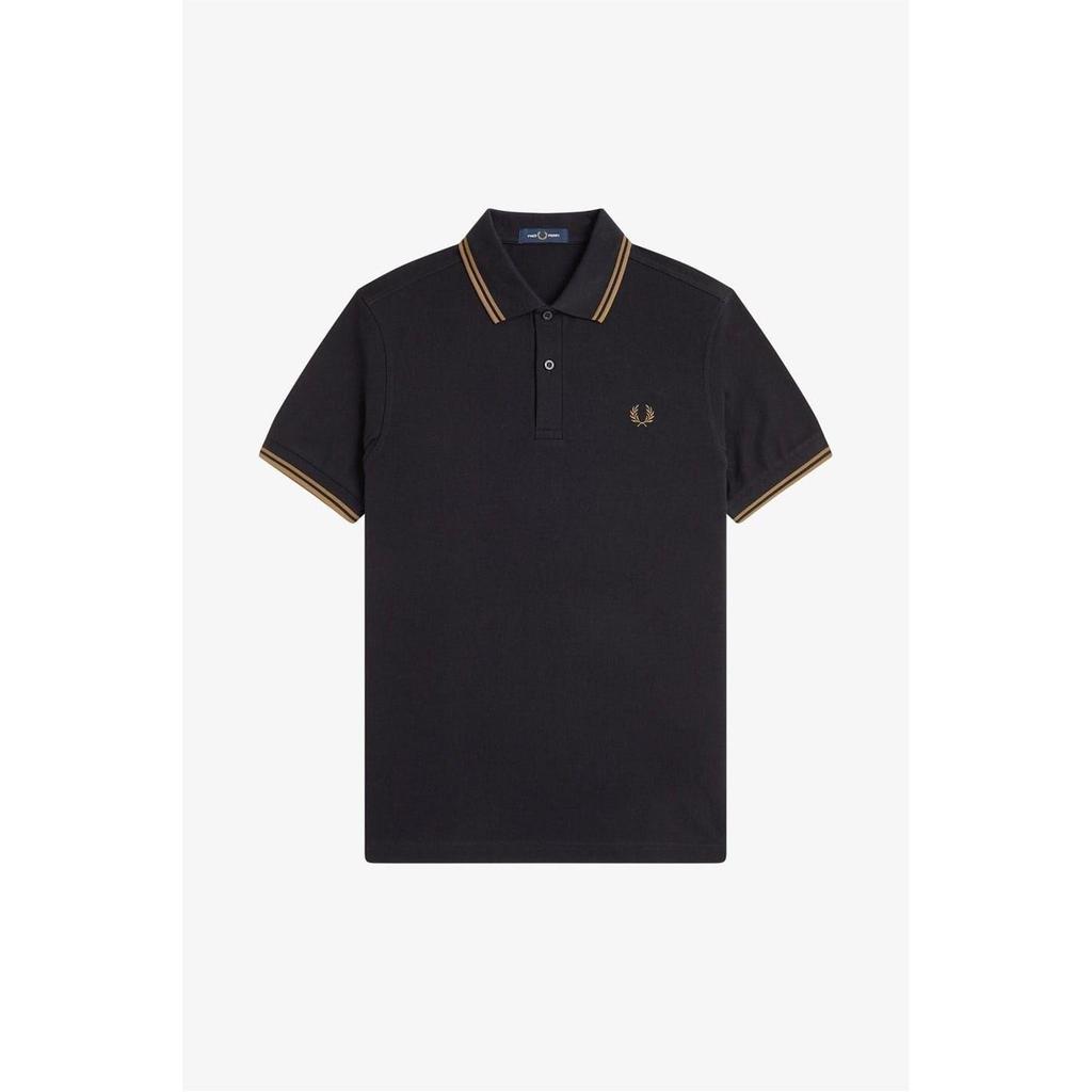 Fred Perry Mens Twin Tip Polo Shirt