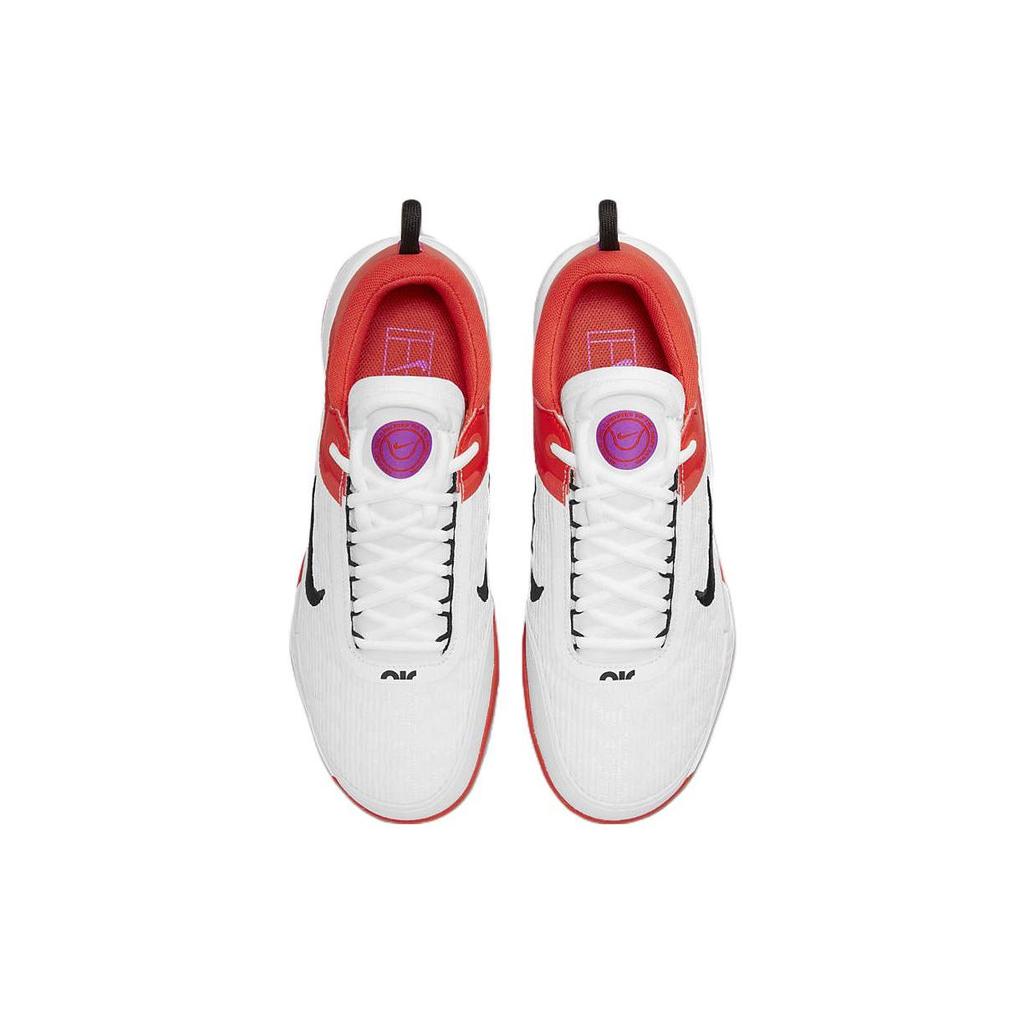 Nike Court Air Zoom Nxt Hard Court Tennis Shoes 'White Picante Red' DV3276-100