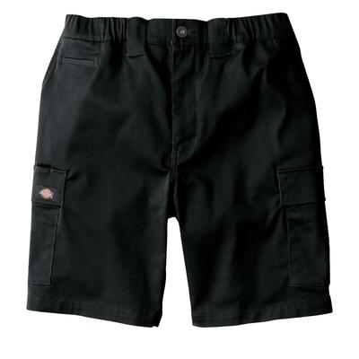Dickies Short Cargo Pants D-2876, Stretch Cotton, Workwear Shorts, Summer, CO-COS Dickies Men's and Women's, 13. Black, XL, with Pro Uni Sticker
