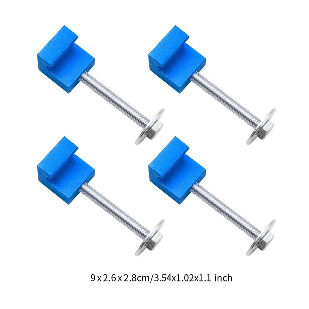 4Pcs Truck Tool Box Tie Downs Strong Structure Wear Resistant Professional Universal Easy Use Pickup Crossover Mounting Clamps