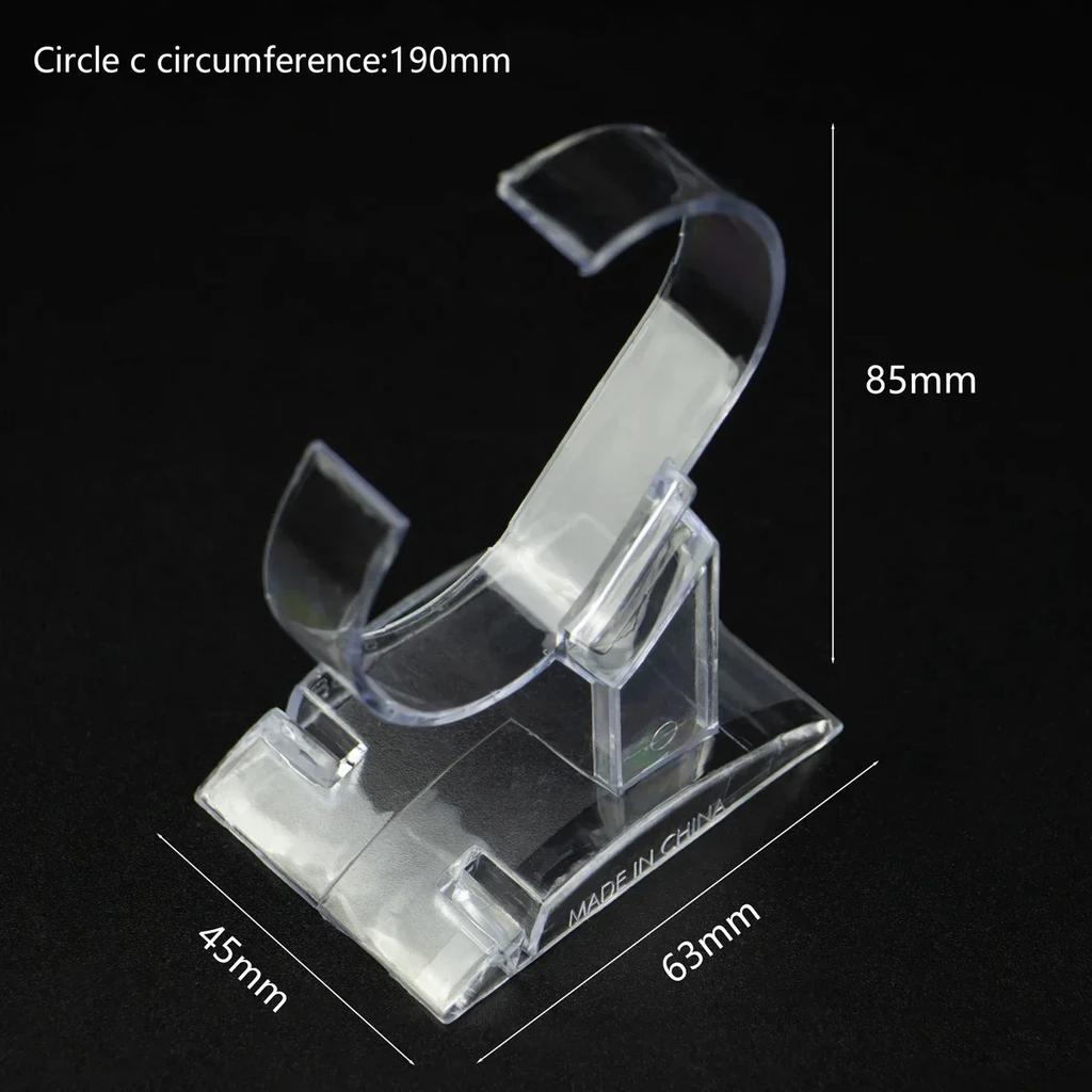 Clear Plastic Watch Box Jewelry Bangle Cuff Bracelet Watch Display Stand Holder Rack Case Watches Accessories