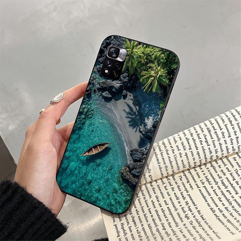 Phone Case For Xiaomi Poco C71 15T 14T Pro Redmi note 15 14 14 13 Pro Redmi A5 15C 13C palm Tree Sea Beach