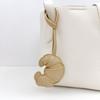 Handmade Leather Croissant Women'S Bag Charm Keychain - Cute Food Backpack Pendant Couple Friend Jewelry Gift