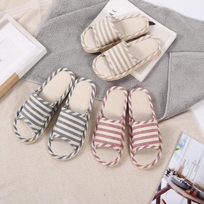 Summer Indoor Linen & Cotton Slippers - Men's and Women's EVA Sandals