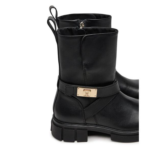 Leather Ankle Boots Tommy Hilfiger Biker FW0FW08313, Black