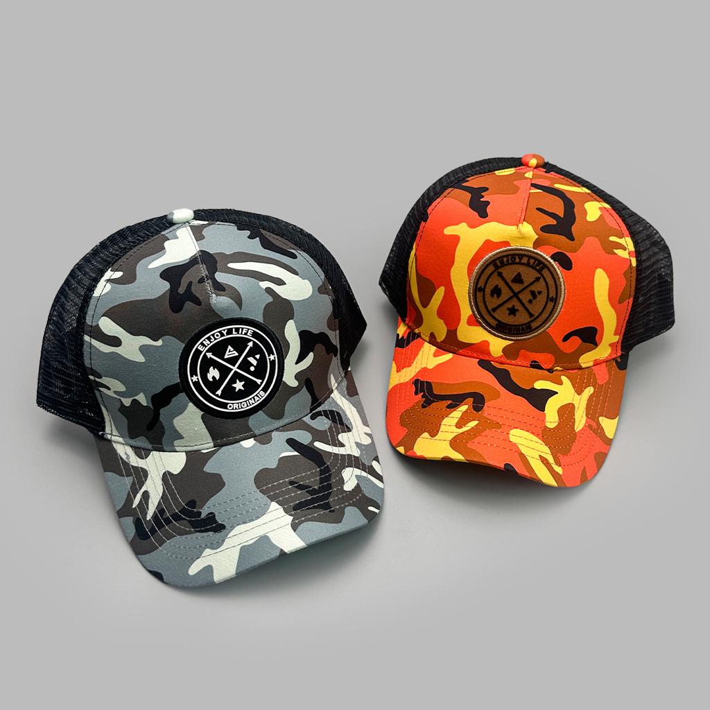 Letnia siatkowa czapka z daszkiem dla kobiet i mężczyzn Ciesz się życiem Naszywka z literą Czapka snapback Codzienna oddychająca Unisex Street Hip Hop Czapki trucker