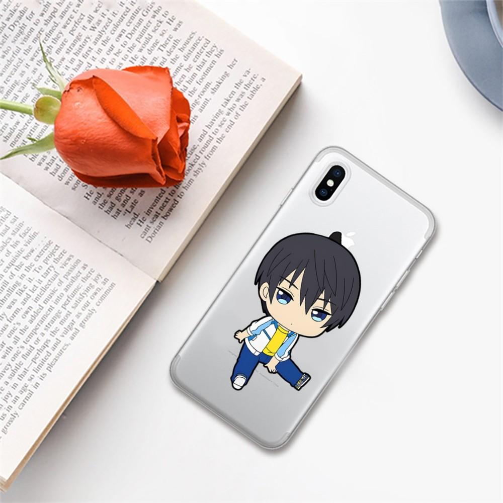 Free anime Phone Case For iPhone 15 14 13 12 11 Pro Max Mini X Xs XR 6 7 8 Plus SE 2020 Transparent Case