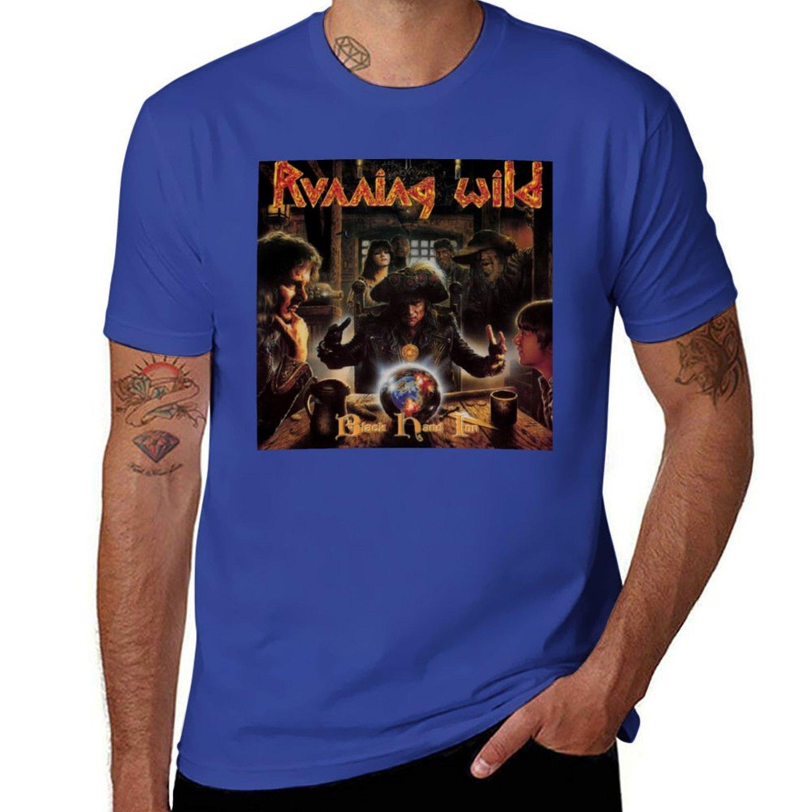 

Running Wild - Чорний Рук Інн альбом 1994 Футболка естетичний одяг оверсайз чоловічі вінтажні футболки 3XL