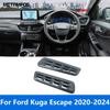 For Ford Kuga Escape - 2024 Carbon Fiber A Pillar Air Condition AC Vent Outlet Cover Trim Accessories Car Styling