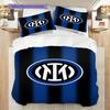 Eredità Inter: Biancheria da letto Tradizione a Strisce Blu (1 * copripiumino + 2 * federa, senza nucleo) Set lenzuola regalo di compleanno di Natale