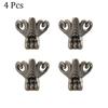 Retro Brass Corner Protectors for Wood Cases and Decorative Boxes Pack of 4