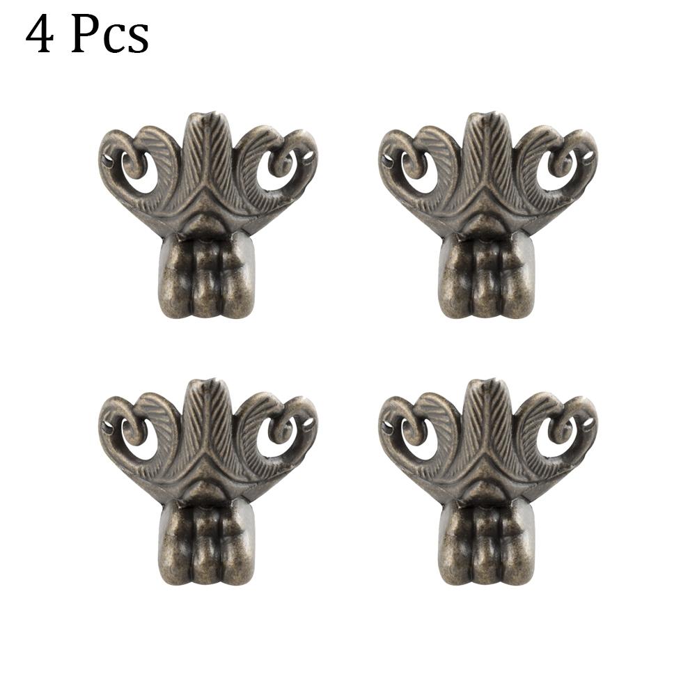 Retro Brass Corner Protectors for Wood Cases and Decorative Boxes Pack of 4