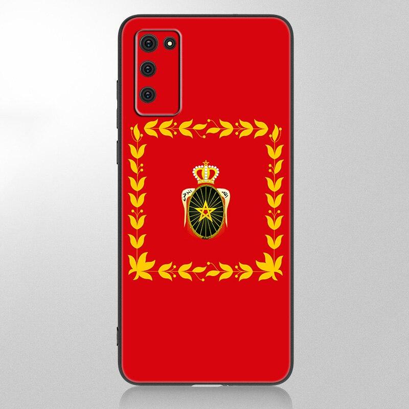 Morocco Flag Coat Of Arms Case For Samsung Galaxy A12 A02S A22 A32 A52 A72 A71 A51 A41 A31 A21 A11 A50 A70 A10S A20S Black Cover