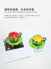 Korean Japanese Underglaze Watermelon Coffee Cup and Saucer Set Home Afternoon Tea Mug Breakfast Cup Water Cup