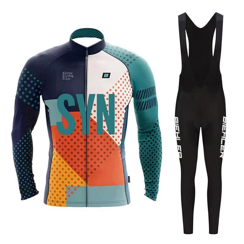 Bicycle Long-sleeved Top Set Road Bike Thin Men's Autumn and Winter Overalls 2026 Autumn Breathable Suit Cycling Suit