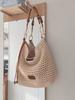 Nanfeng Versatile Trend Binhai Weekend Tote Bag Women's Large Capacity Spring and Summer Woven Bag One Shoulder Crossbody Straw Bag