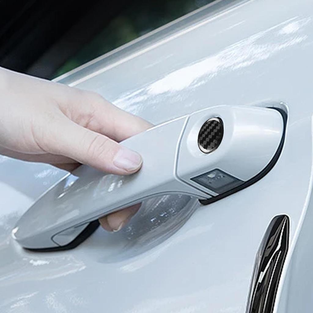 4 Pcs Car Lock Protective Sticker Door Lock Cover 2cm Keyhole Cover Car Door