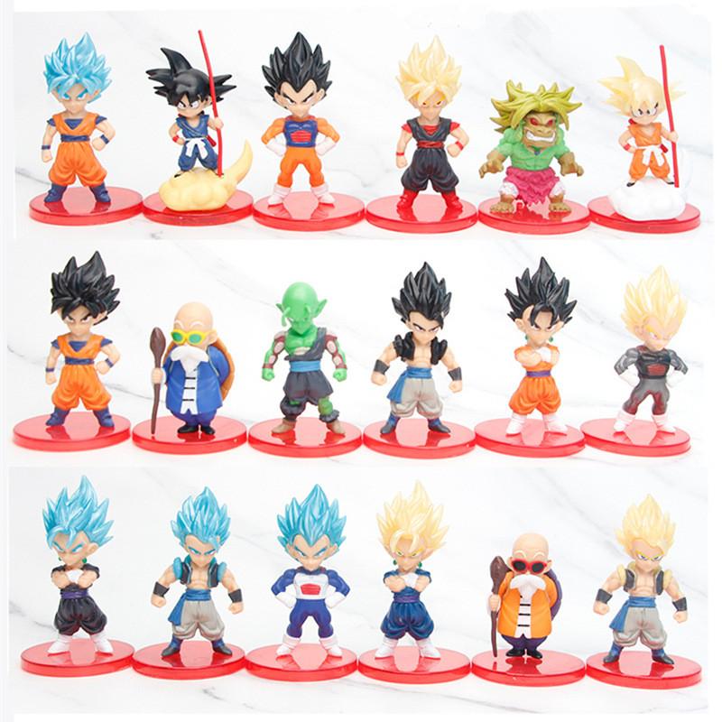 Pvc Dragon Ball Figures Car Ornaments Blind Box Childhood Goku Vegeta Toy