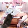 Fox Tail Anal Plug Sexy Plush Toy Butt Plug - Fluffy Plush Tail & 10 Vibration Modes, APP Controlled Silicone Anal Plug for Couples, Body-Safe