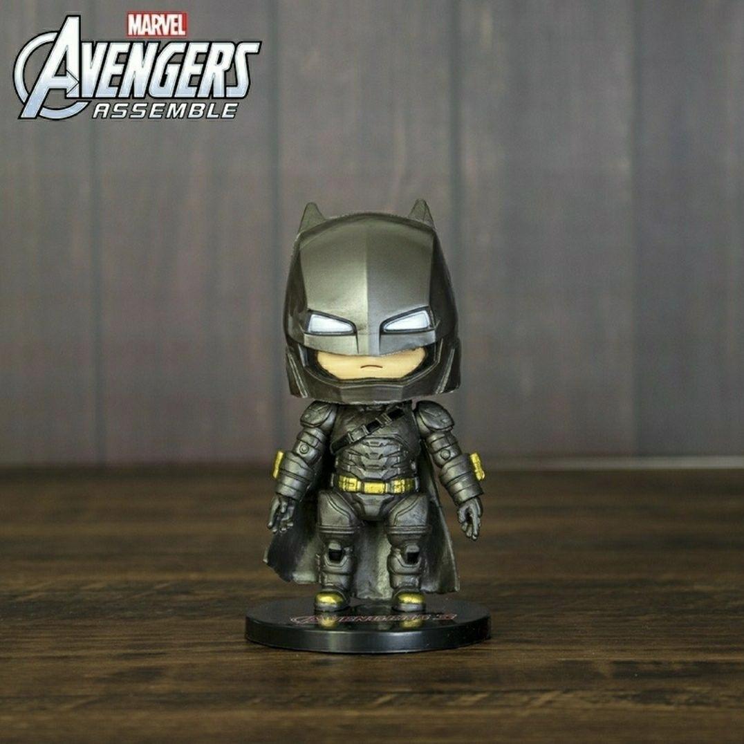 

Marvel Avengers Action Figures Blind Box, Batman Iron Man Spider-Man Captain America Toys, Collectible Model Ornaments for Kids & Fans 10cm червоний/жовтий