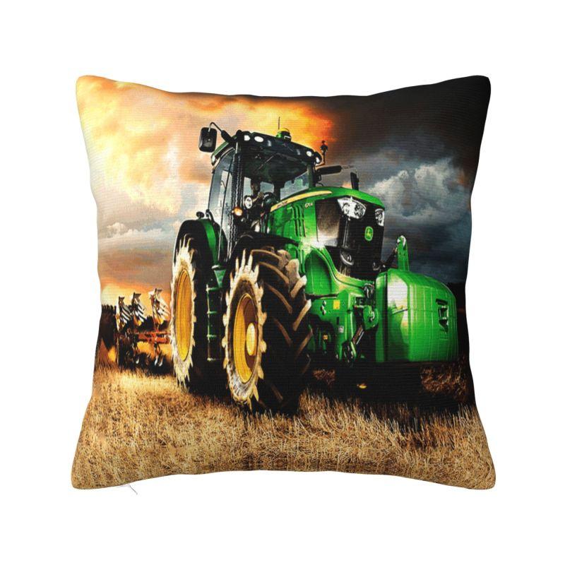 Helenal Unisex Custom Tractor Pillow Covers Cushions Cover Square Pillowcase