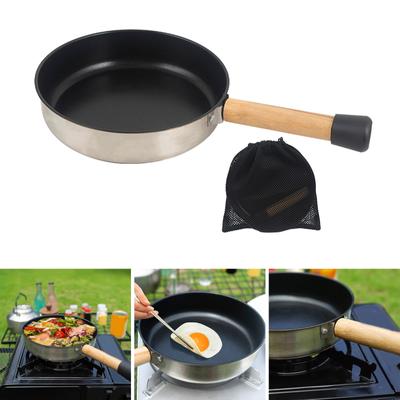 Campingpfannen Chef-Pfanne mit Griff Antihaft-Bratpfanne Induktionsbratpfanne Antihaft-Omelett-Bratpfanne Eierbratpfanne