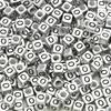 Acrylic English Letter Cube Beads For DIY Necklace Bracelet Earrings Jewelry Making Craft Accessories