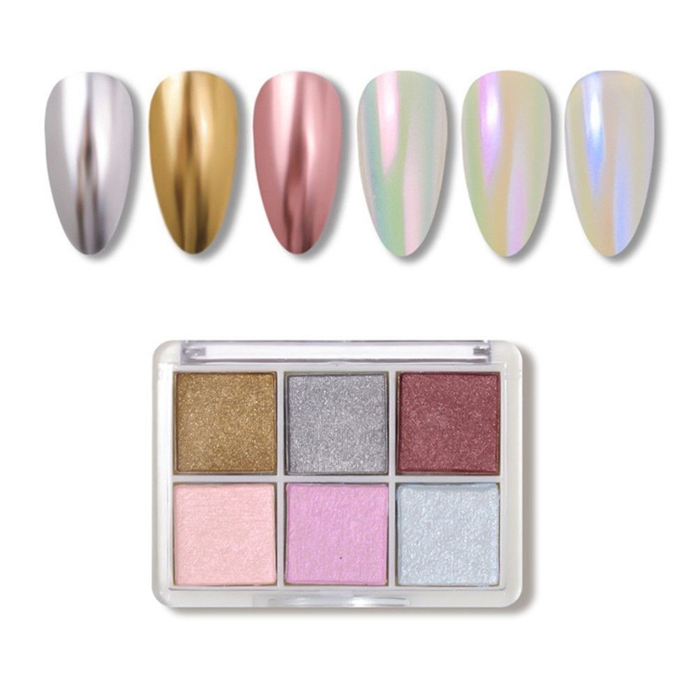 Vylepšení nehtů Manikúra Dekorace Aurora Prášek Magické Zrcadlo Prášek Pevný Zlatý Prášek