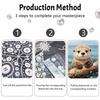 Pearl Painting Kit DIY Cute Otter and Seashell Ocean Theme Home Decoration Painting