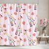 Cartoon Patterns Children's Shower Curtain Warm Girls Room Decoration Curtains Boys Shower Curtains Bathroom Decor With Hooks