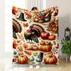 Thanksgiving Truthahn Kürbis Decke Schlafzimmer Decke für Wohnzimmer Sofa Mittagspause Weicher Überwurf für Freundesfest Geschenk