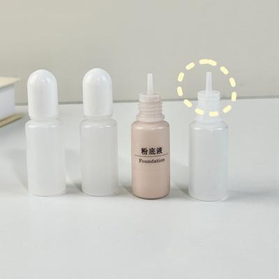 10Pcs Refillable Bottles With Cap Empty Dropper Bottle Transparent Plastic Foundation Cream Travel Cosmetic Sample Containers
