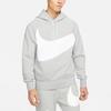Nike Tech Fleece Color Block Hettegenser med Stort Logotrykk Menn Sportsklær Topper Grå DD8223-063