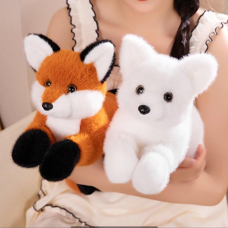 Adorable Fox Plush Pillow For Sofa And Bed Decorative Cushion Soft Stuffed Toy