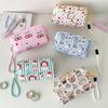 Cute Cartoon Pencil Case Multifunctional Large Capacity Pencil Bag Canvas Stationary Storage Bag