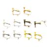 10 Pieces Clip On Earring Converter with Easy Open Loop for DIY 12mm
