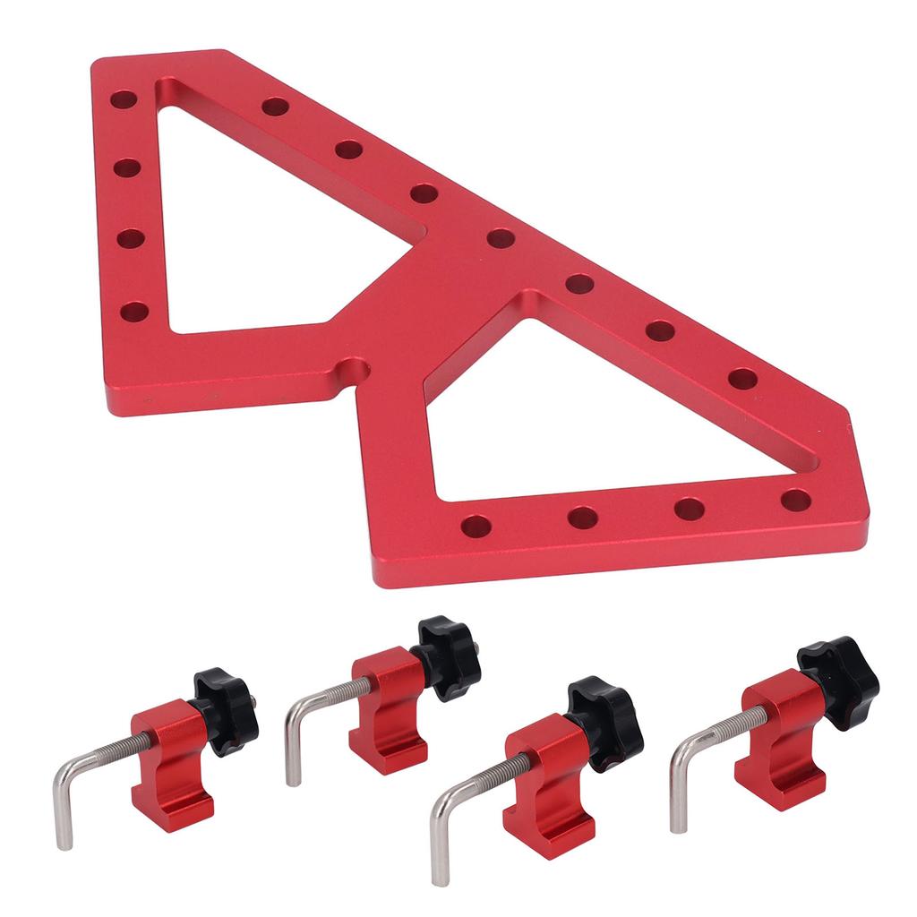 Adjustable Right Angle Positioning Clamp W Type Aluminum Alloy Woodworking Auxiliary Fixture