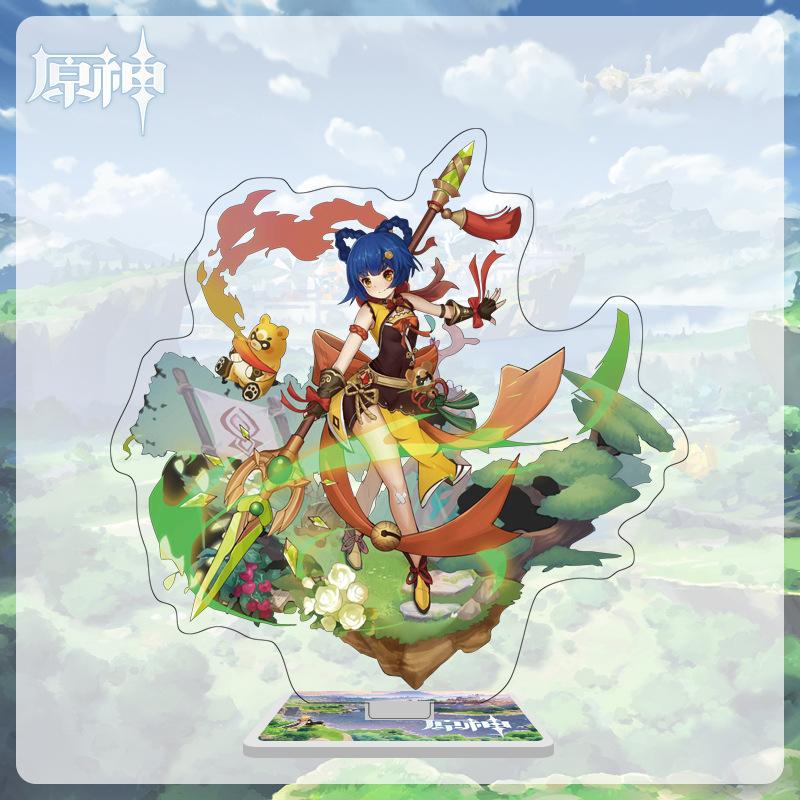 16cm Height Acrylic Large Stand-up Display Featuring Characters From Mondstadt and Liyue In Genshin