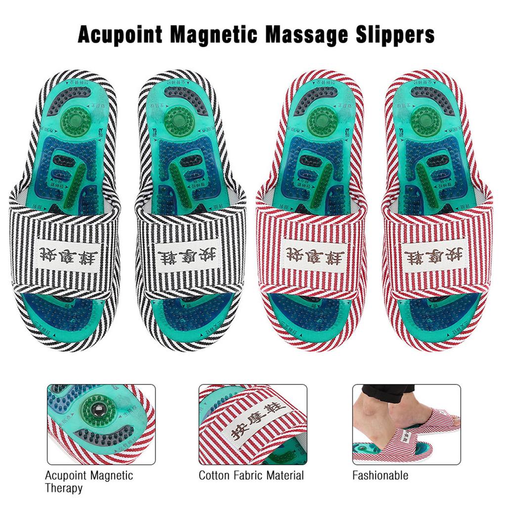 Acupoint Magnetic Therapy Massage Slippers Healthy Feet Care Massager Magnet Shoes Acupoint Massage Slippers