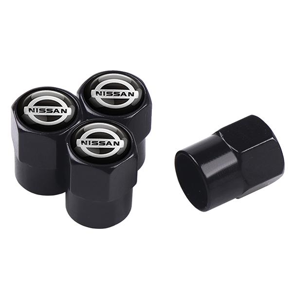 APU1 4PCS Metal Car Badges Wheel Tire Valve Caps Covers Car Accessories For Nissan Nismo X-Trail 1 2 T32 Almera Qashqai Skyline Note