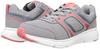 Dunlop Refined Women's Lightweight Walking Shoes, 4E Wide, Cushioned, Shock Absorbing, Zipper closure, Easy to Wear, Gray, DC1501, Size 23.5 cm