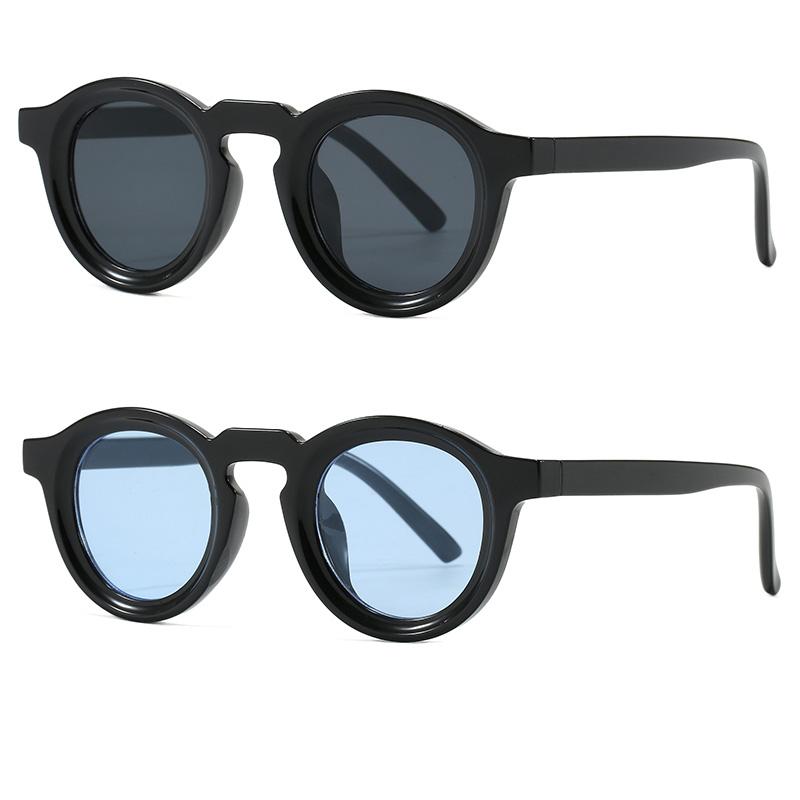 

2PCS Simple Fashion Round Sunglasses Women Men Vintage Trend Luxury Sun Glasses Leisure Commute Male Female Glasses UV400