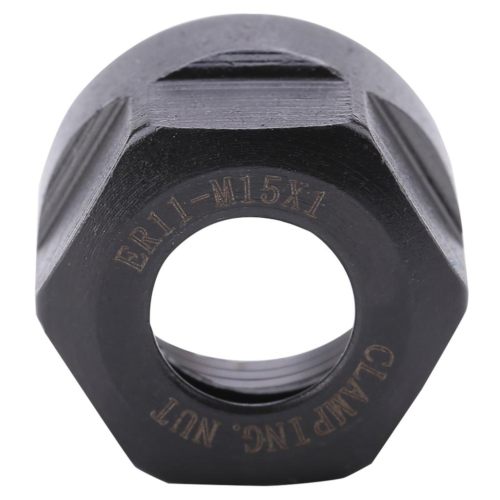 1 bucăți ER11 tip piuliță de strângere Suport mandrină Bit de strângere (Negru M15 * 1 ER11A)