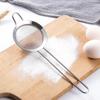 Stainless Steel Colander Soy Milk Filter Noodle Scoop Flour Sieve Kitchen Oil Soy Milk Filter Baking Tool Filter Sieve Oil Leak Spoon Net Colander
